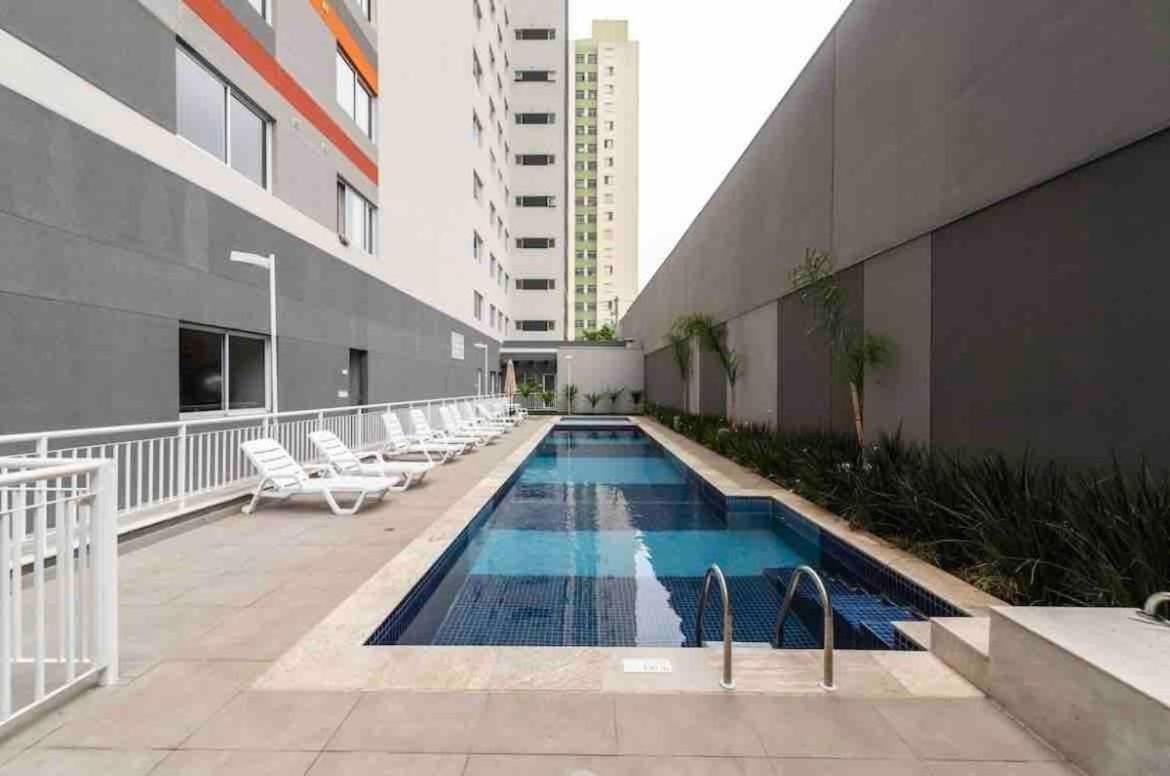 Mv63 - Studio Lindo Com Piscina Prox Ao Metro Bras 圣保罗 外观 照片