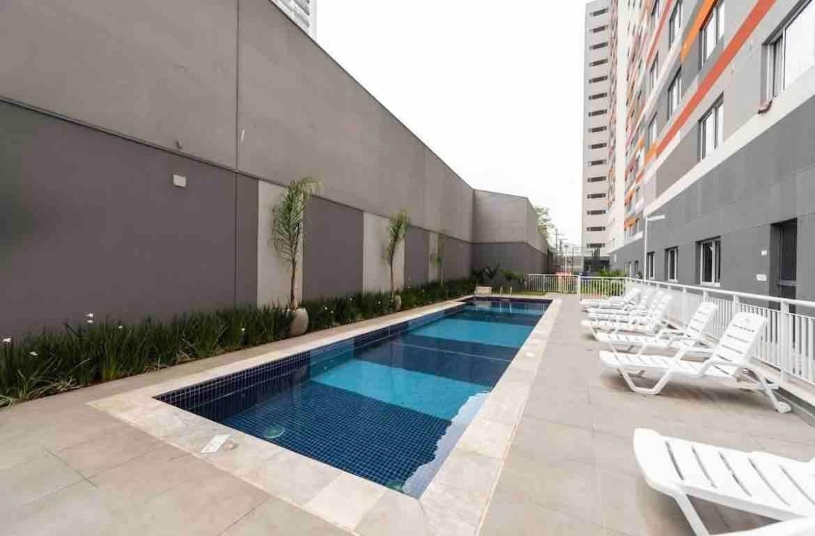Mv63 - Studio Lindo Com Piscina Prox Ao Metro Bras 圣保罗 外观 照片