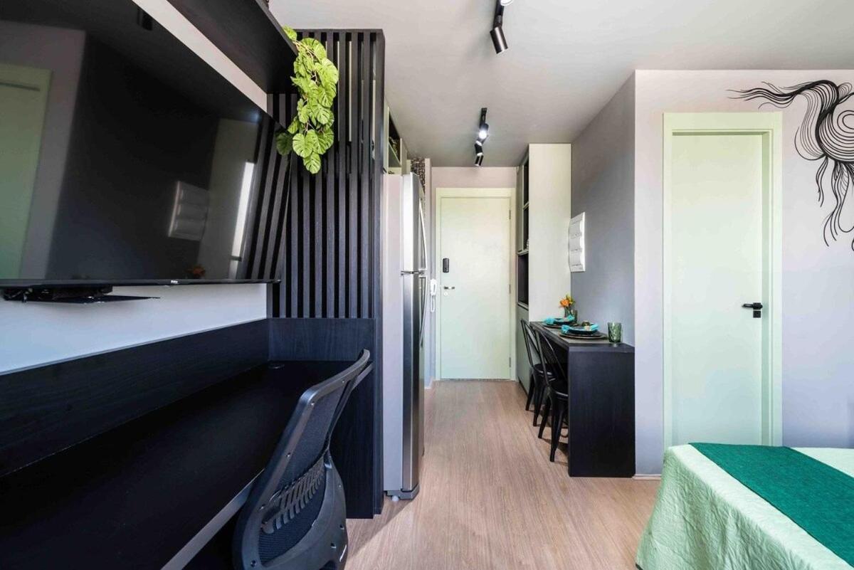 Mv63 - Studio Lindo Com Piscina Prox Ao Metro Bras 圣保罗 外观 照片